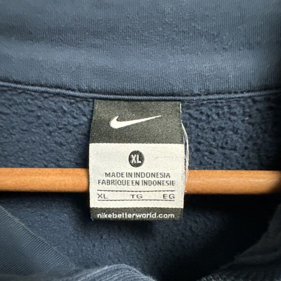 Rare New England Patriots Nike Onfield Navy 1/4 Zip Jacket Men’s Size XL - Picture 3 of 4